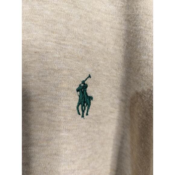 M496)Polo by Ralph Lauren Oatmeal Long Sleeve Buttons Lightweight Shirt XL - Picture 4 of 7